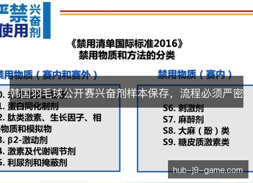 韩国羽毛球公开赛兴奋剂样本保存，流程必须严密